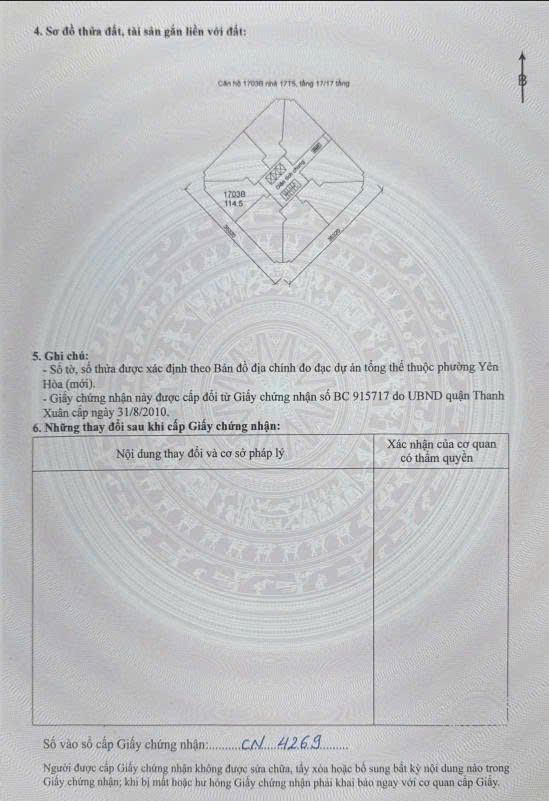 Bán căn hộ 114.5m² tầng cao tòa 17t5 trung hòa - nhân chính, cầu giấy – sổ đỏ lâu dài - 3