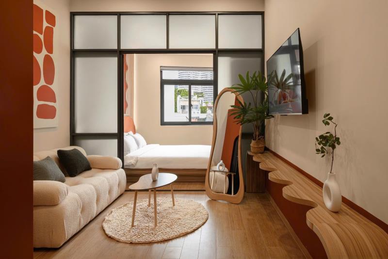 🌻 Cho thuê căn hộ 1pn – full nội thất - tone cam độc đáo – xô viết nghệ tĩnh, bình thạnh – landmark 81, sát bên quận 1 🌻