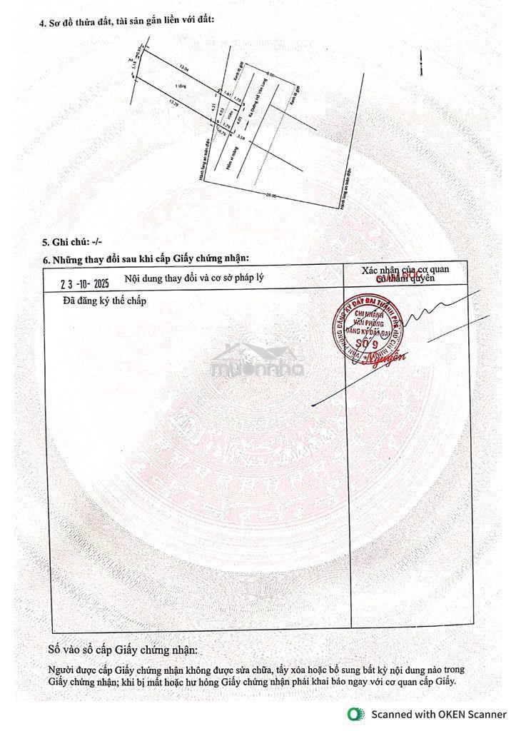 Đất full thổ cư xây dựng 3 lầu ngay. chính chủ kí bán 2ty650 - 2