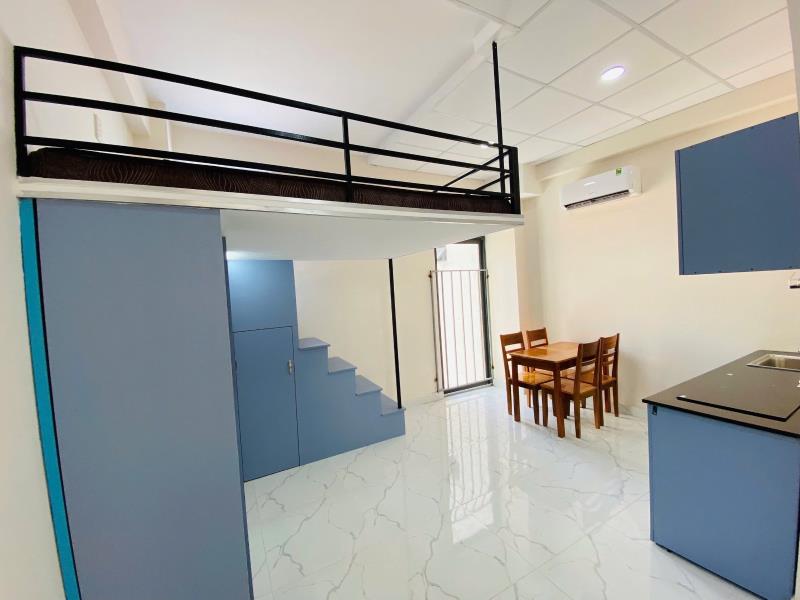 Cho thuê duplex (gác) máy giặt riêng gần đại học giao thông vận tải, ngoại thương đường tân cảng