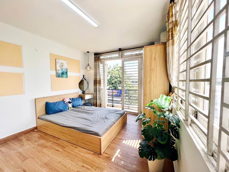 Căn hộ studio ban công full nội thất bình lợi bình thạnh 900m tới đại học văn lang