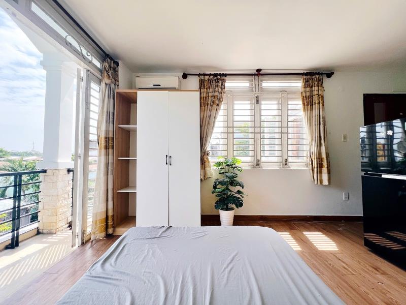 Căn hộ studio ban công full nội thất bình lợi bình thạnh 900m tới đại học văn lang - 4