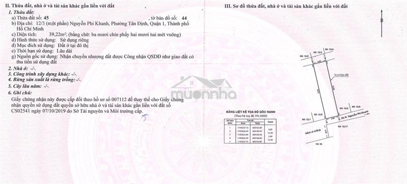 Chính chủ bán nhà tân định q1 – gần 40m² – sổ riêng – 6,1 tỷ