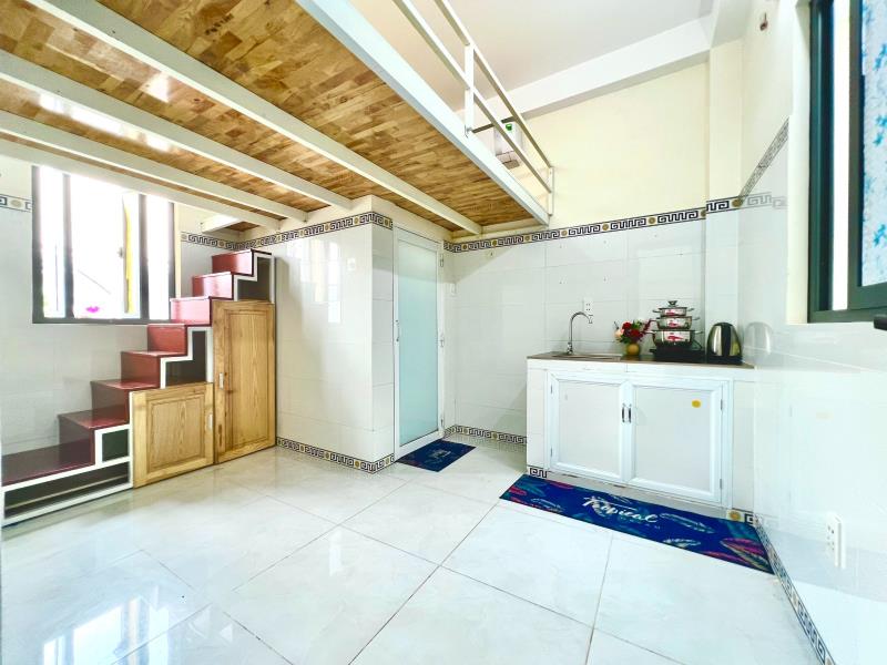 Gác lửng thoáng, full nội thất ngay gò dầu tân phú