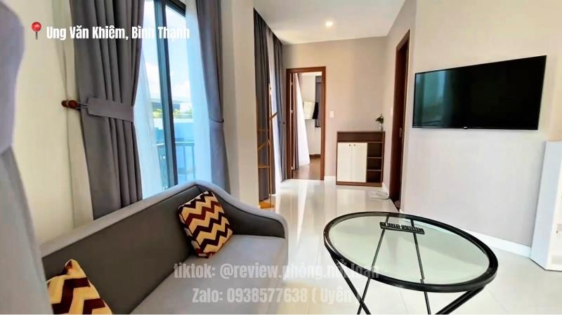 🌸 Cho thuê căn hộ 1pn - full nội thất, ban công, thang máy - 70m2 - view landmark 81, toàn thành phố - ung văn khiêm, bình thạnh 🌸 - 4