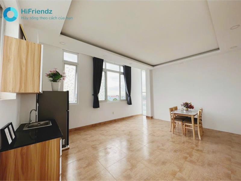 Căn hộ 1pn/studio ban công full nội thất gần đại học văn hiến, đầm sen, aeon mall tân phú - 3