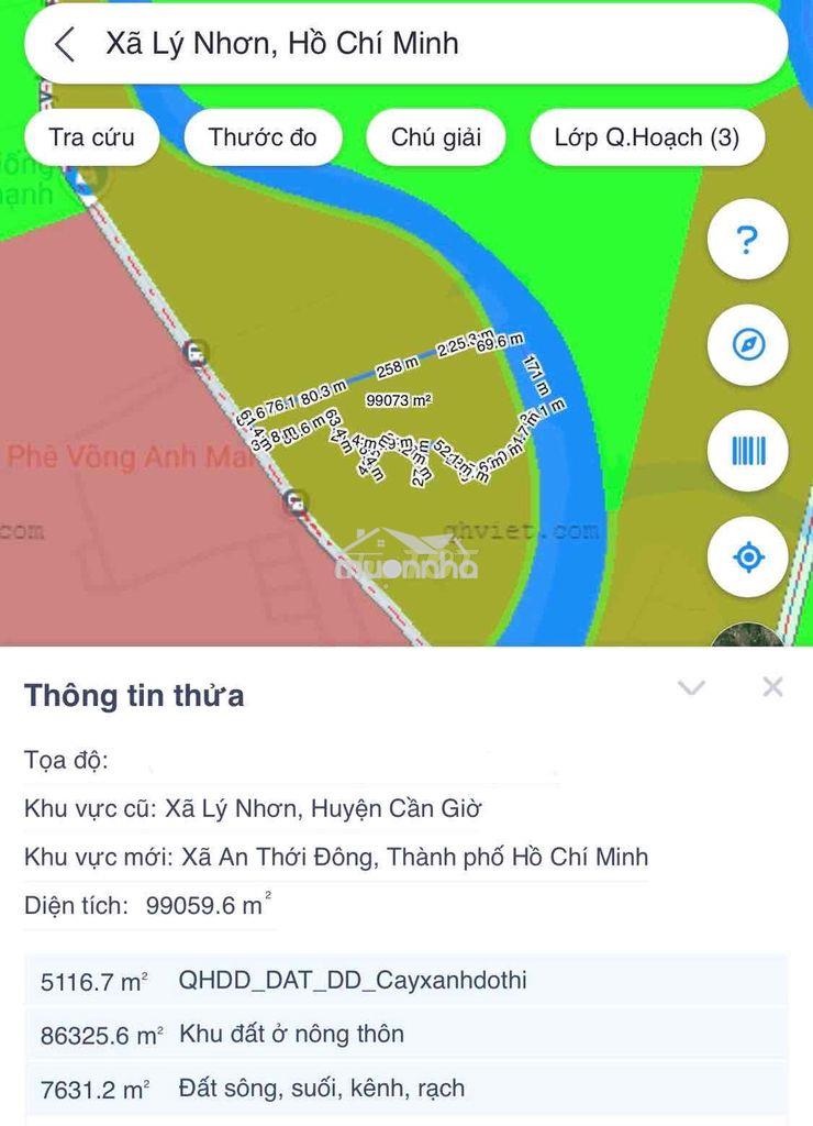 Bán 10ha đất hợp thổ mặt tiền đường lý nhơn - mặt bám sông 200m - 2