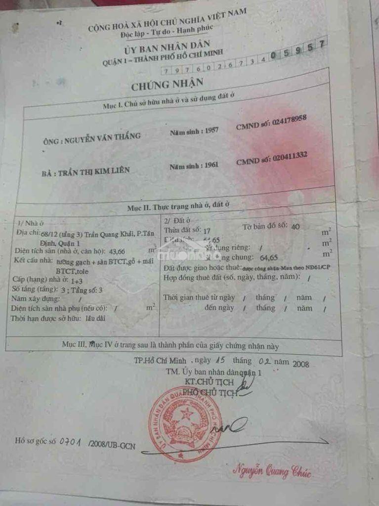 Chung cư 4hộ giá rẻ - 2