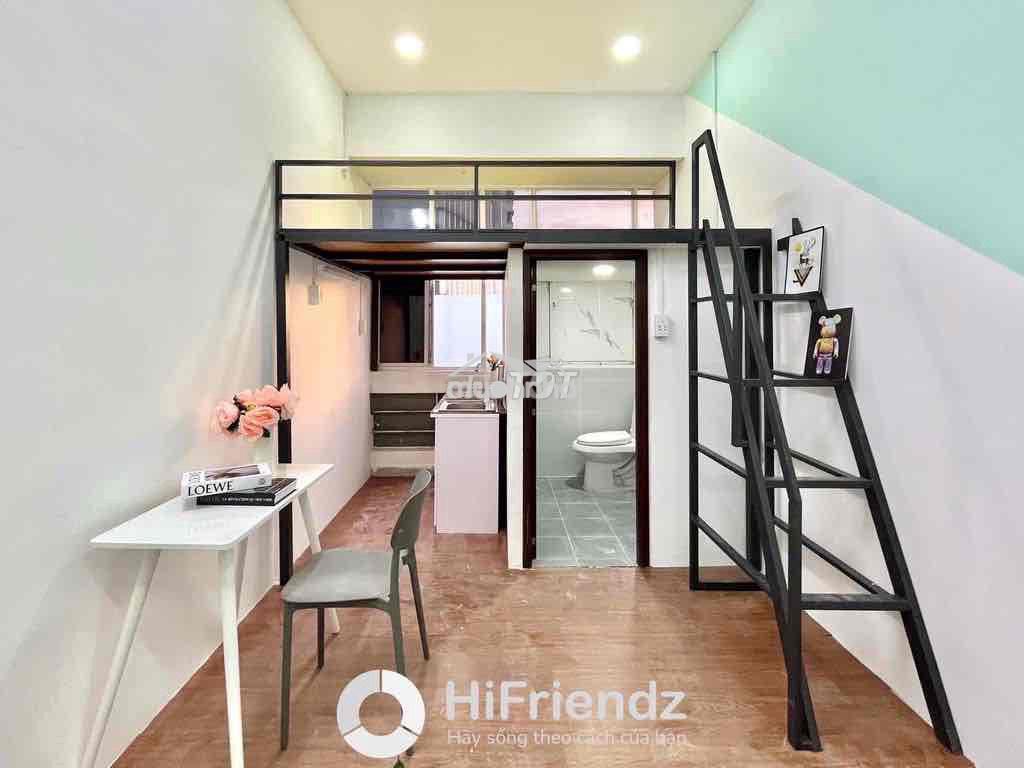 Cho thuê phòng gác full nội thất cửa sổ gần đh ueh - đh hoa sen - 4