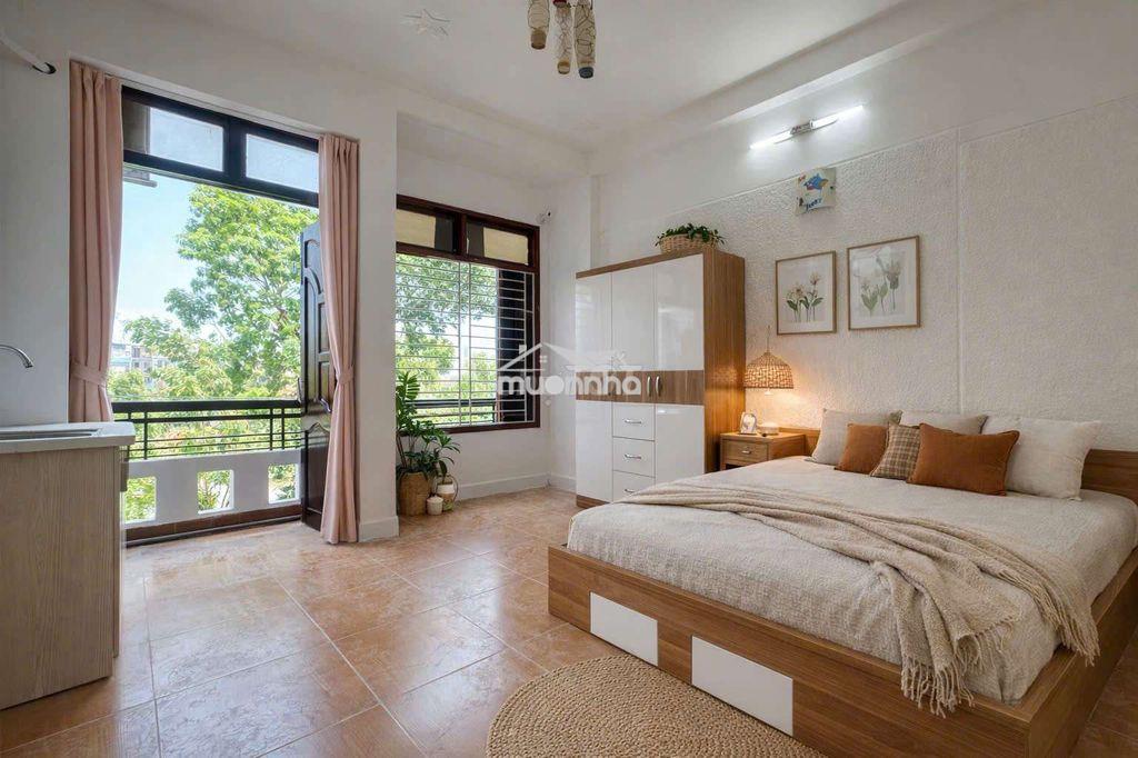 Cho thuê căn hộ 1pn ban công ngay công viên lê thị riêng - 4