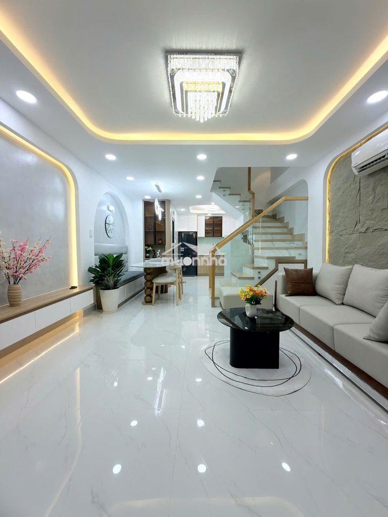 Nhà mới 3 tầng btct full nội thất - ngang 4,5m - trung tâm q.3 - 2