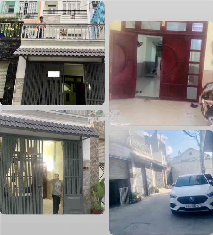 Nhà rộng mới 4x 20m, xe hơi đậu, 2 lầu sân thượng, 4p. ngủ ở gd cty