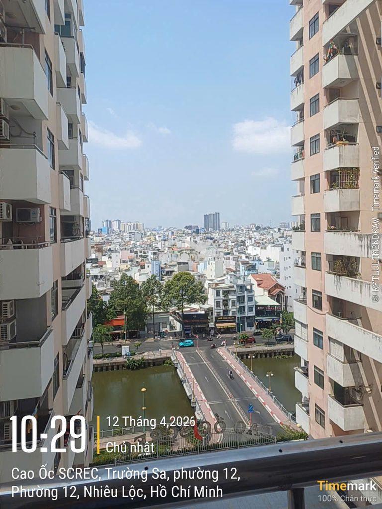 Tôi bán screc tower, q3 dt 59m2, 2pn 1wc giá 3,45 tỷ