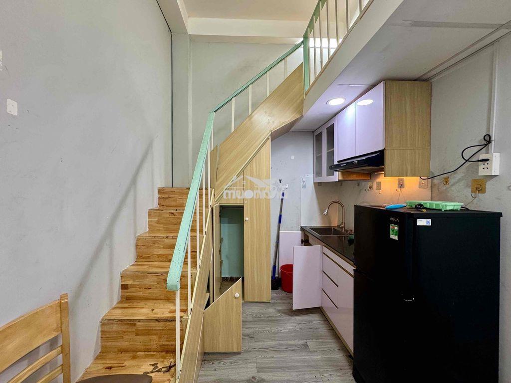 🏡Căn hộ 1pn + 1 gác ngay vx điện biên phủ q1- 4ng - 4xe trống sẵn🏡 - 4