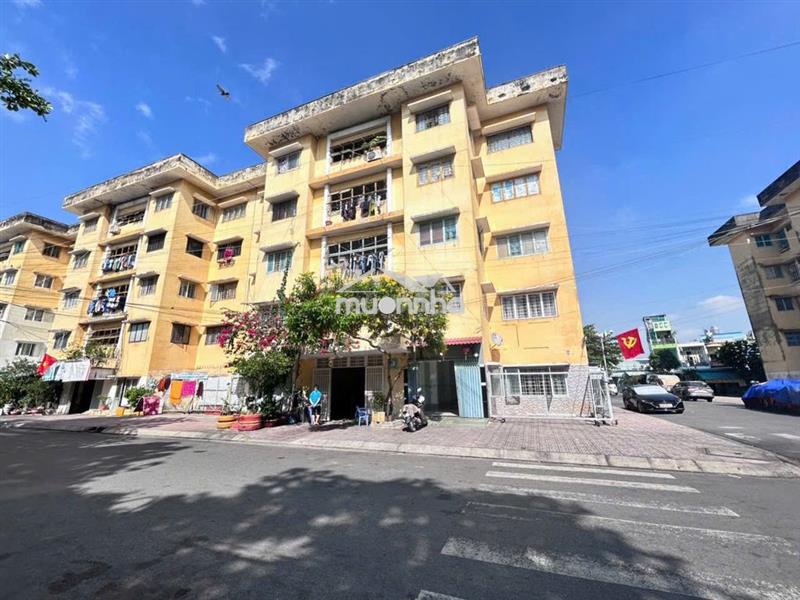 Tầng trệt cc bùi minh trực p6q8 45,5m shr căn góc 2 mặt tiền đường 10m