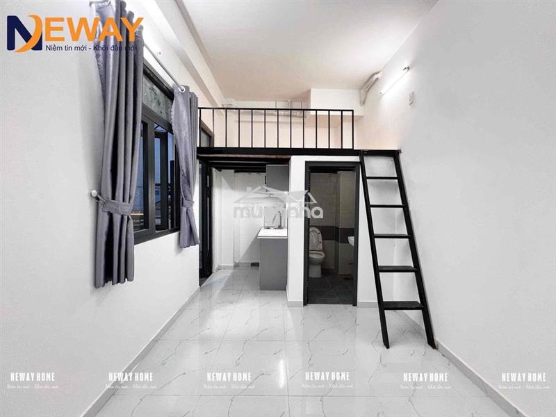 Căn hộ mini có gác ban công riêng thoáng mát dạng có gác ngay 4 xã