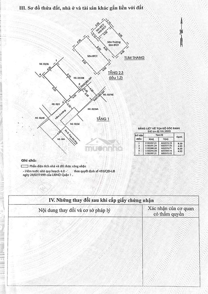 32/26b cao bá nhạ/nhà hẻm trung tâm quận 1 - 3