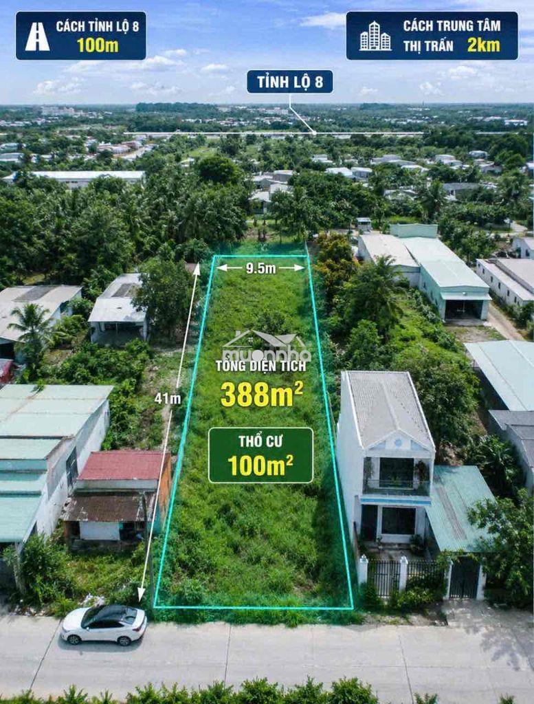 Chủ kẹt tiền cần bán gấp lô đất 388m2 ở xã củ chi
