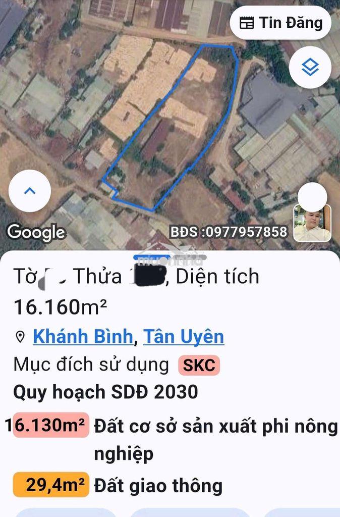 Cho thuê dài hạn 16.000m2 đất skc,khánh bình,tân hiệp,tân uyên,bd - 3