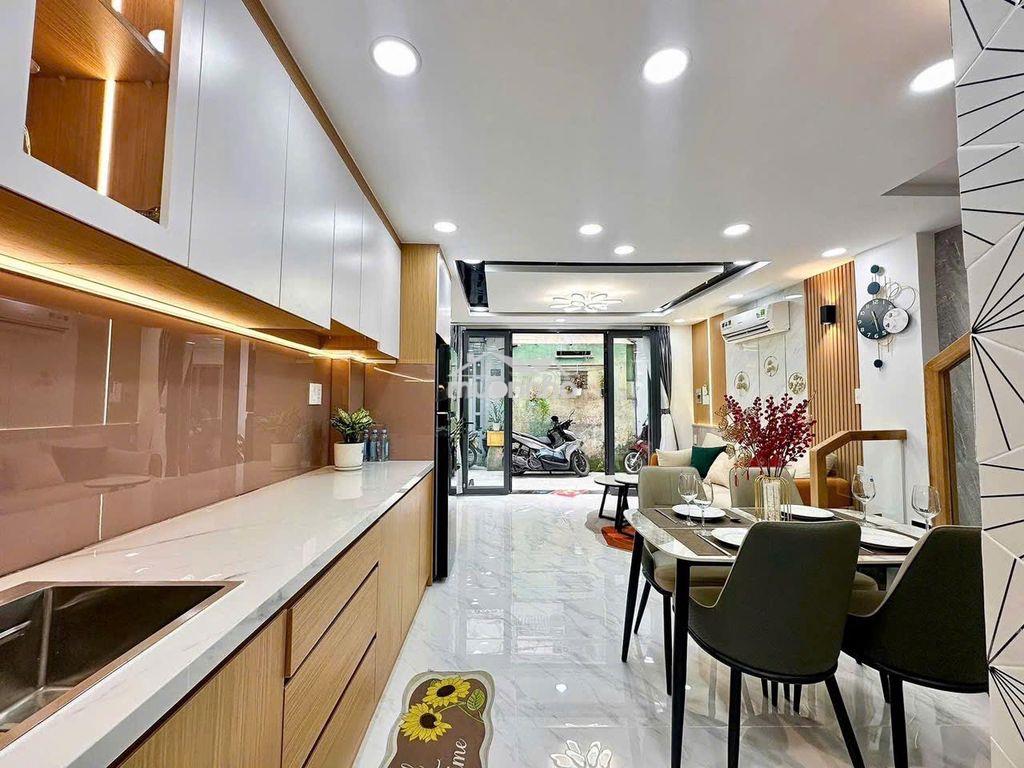 Nhà gần trường lam sơn, 4 x 11, 3 tầng đúc, 3 pn 3wc,hẻm xe hơi thông - 4