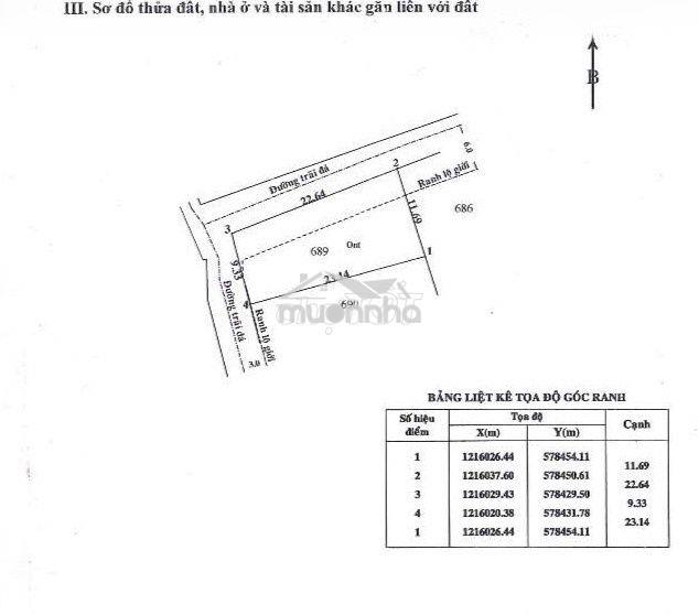 Bán lô đất góc 2 mt đường trải đá xe otô, dt 240m, full thổ, tlh - 4