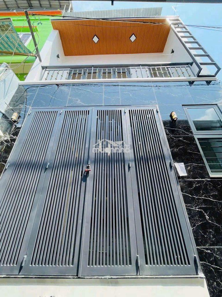 Nhà mới trệt lầu dt 5x9m full nội thất khu lý phục man