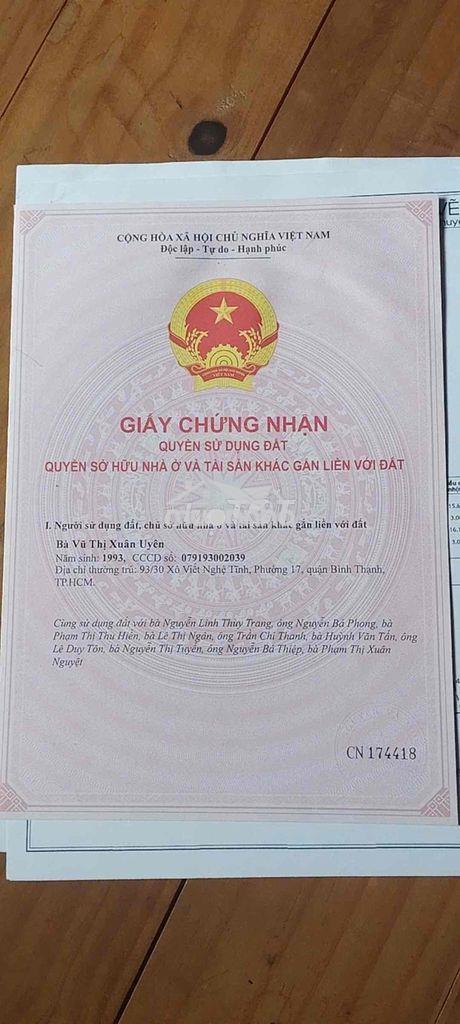 Bán đất hẻm 110, hẻm xe hơi, pháp lý rõ ràng ko tranh chấp. - 2