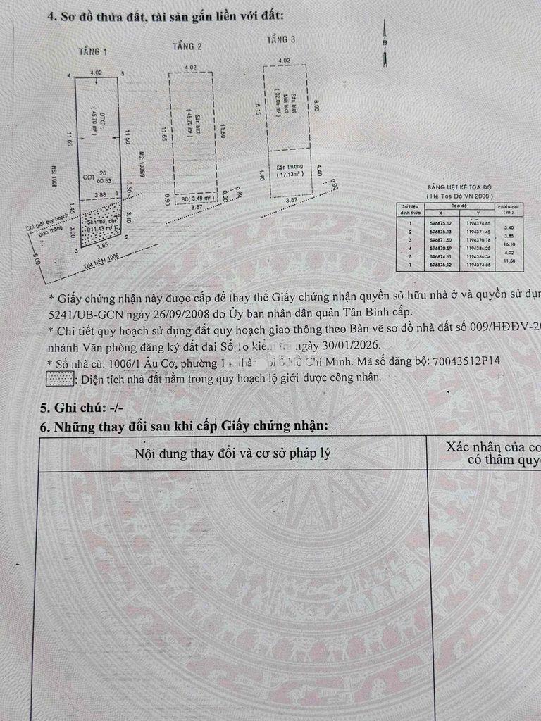 Mình là chủ nhà cần bán rẻ nhà 1006 âu cơ để tháng sau bay mỹ định cu - 3