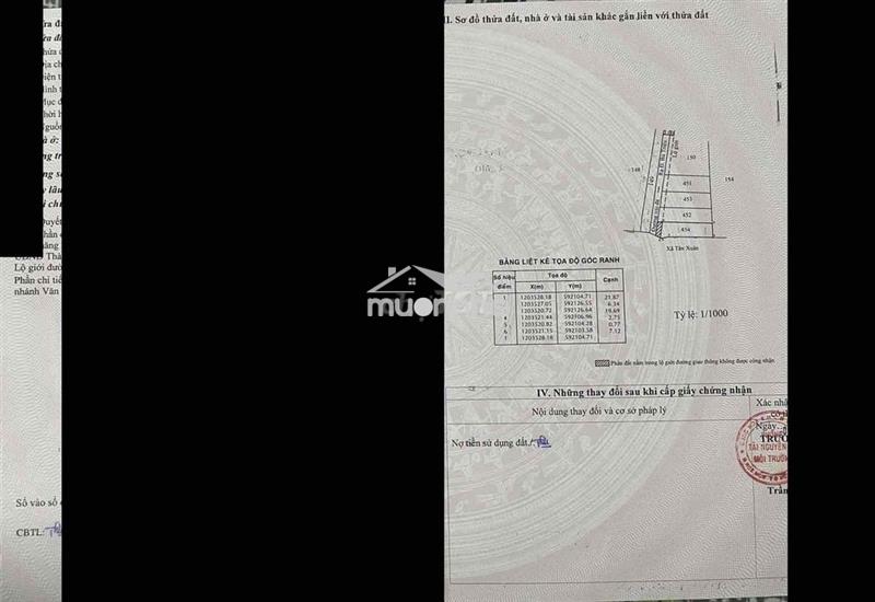 Chính chủ bán đất 147,1m² hóc môn - gần bv đa khoa - sổ hồng riêng - 1