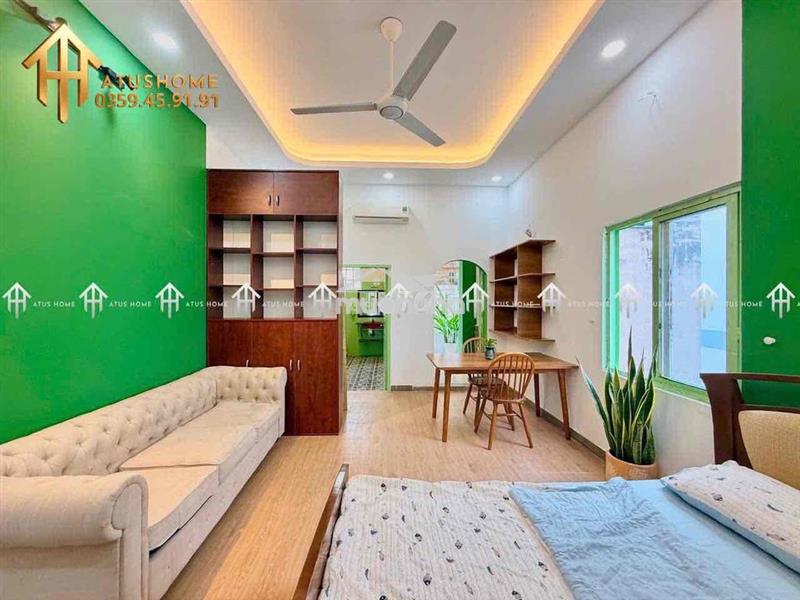 Cho thuê 1pn tách bếp ban công rộng 40m2 siêu thoáng ngay trường sa