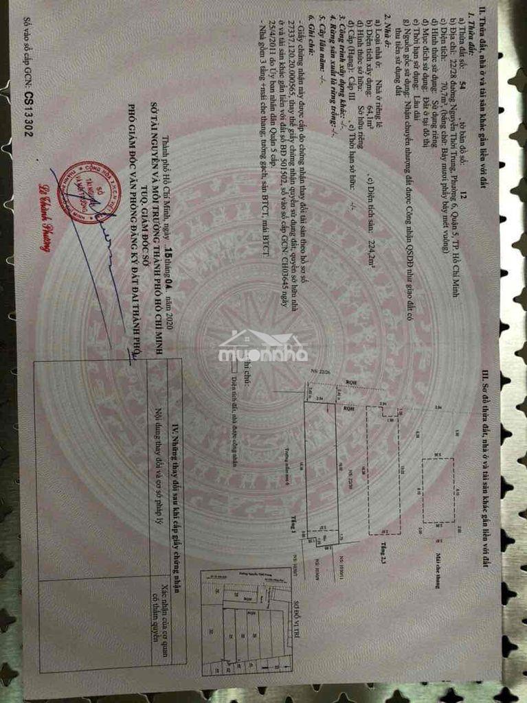 Hạ giá bán gấp nhà căn hộ dịch vụ. trung tâm quận 5