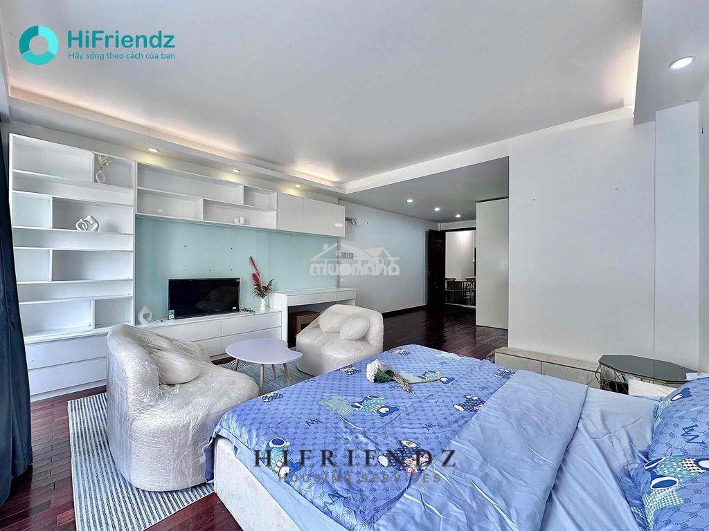 Studio ban công 1pn 45m2 full nt, có bồn tắm và sàn gỗ - 3