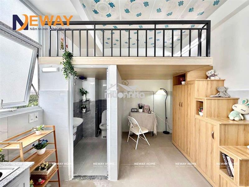 Phòng trọ sinh viên mới xây cửa sổ trời gần đh văn lang