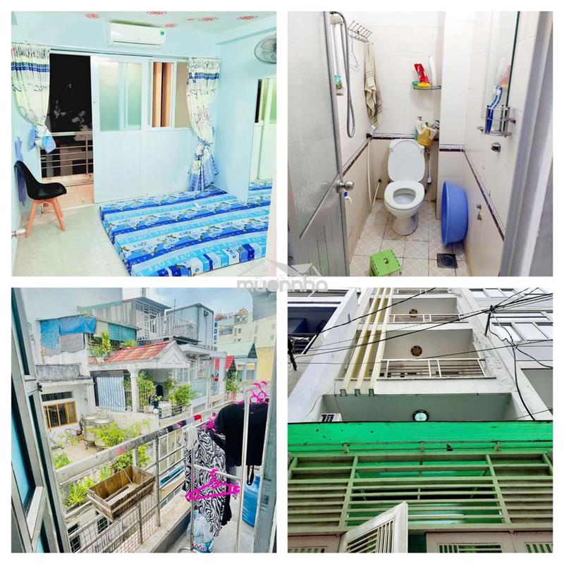 Cho thuê phòng q3.rộng rãi thoải mái.cửa sổ ban công nội thất 3tr3