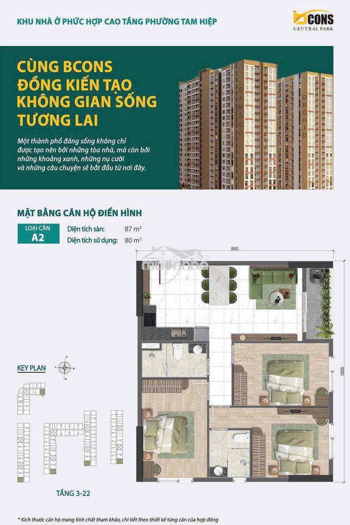 Căn góc 3pn dự án bcons central park rộng rãi,thoáng mát,siêu đẳng cấp - Ảnh 2