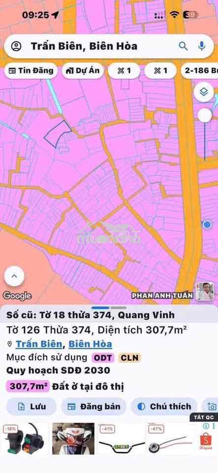 Bán 3 lô đất quang vinh ngay trung tâm biên hoà sổ riêng thương lượng - Ảnh 2