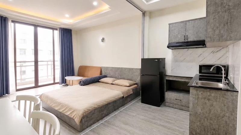 Phòng 45m² ban công lớn, máy giặt riêng | gần uef – hutech – uth- hồng bàng | ung văn khiêm