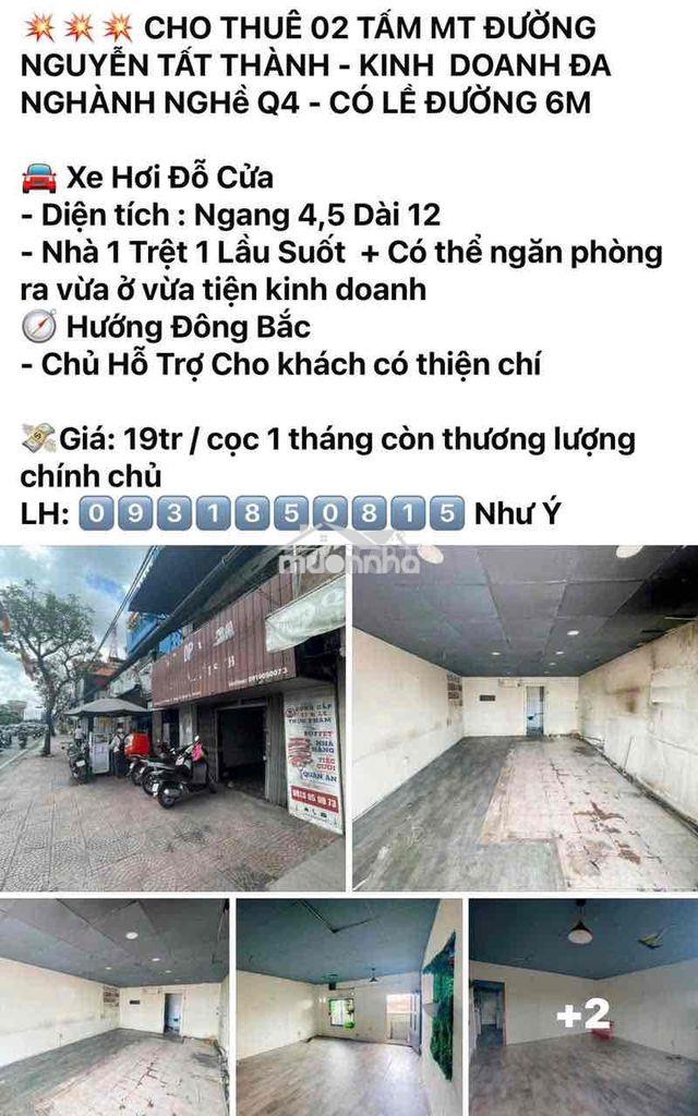 Lcho thuê nhà nguyên căn q4 có đủ mọi giá