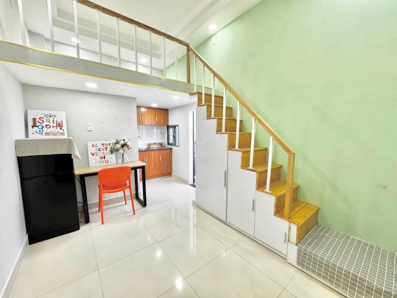 Cho thuê phòng trọ gác cao cửa sổ thoáng ban công hành lang đường chu văn an gần hv cán bộ , uef, hutech , hồng bàng , gtvt