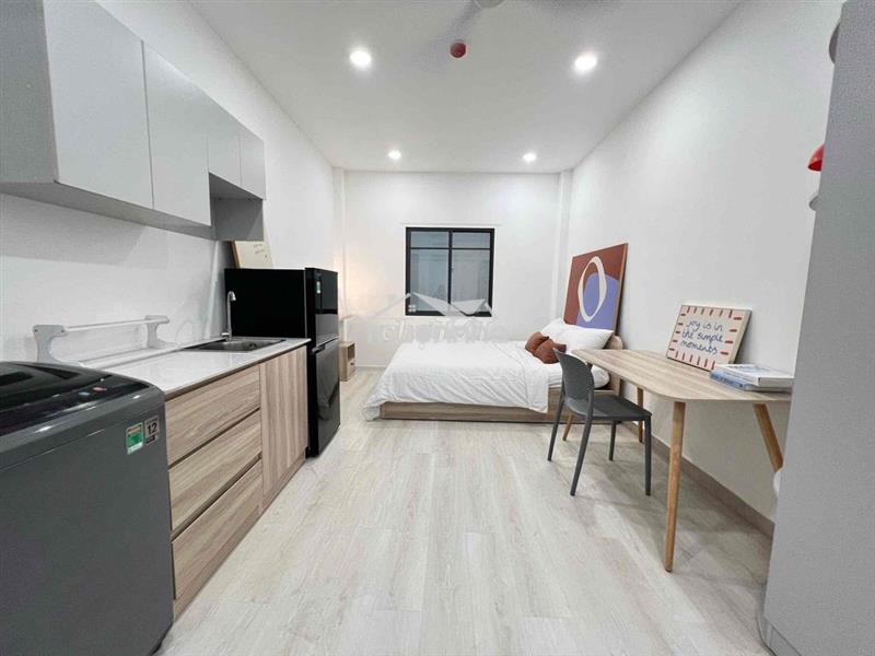 Studio tone sáng decor cực xinh có máy giặt riêng - lý thường kiệt q10