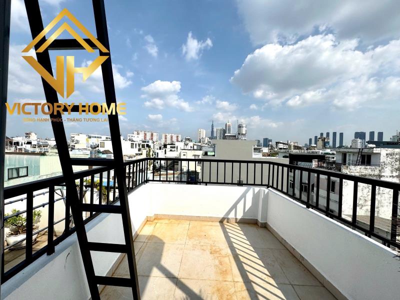 Căn hộ ban công lớn thoáng, máy giặt riêng, phòng khách rộng full nội thất ở phó đức chính gần chợ bà chiểu uef hutech hiu - Ảnh 4