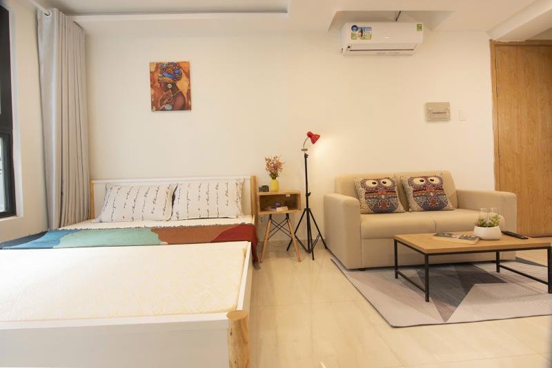 Cho thuê căn hộ 39m2 có cửa sổ & tv | gần cầu hoàng hoa thám & phan xích long - Ảnh 4