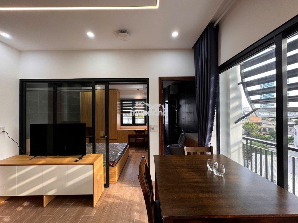 Cho thuê căn hộ 1pn, có ban công, mới xây, gần ngay vincom - 4
