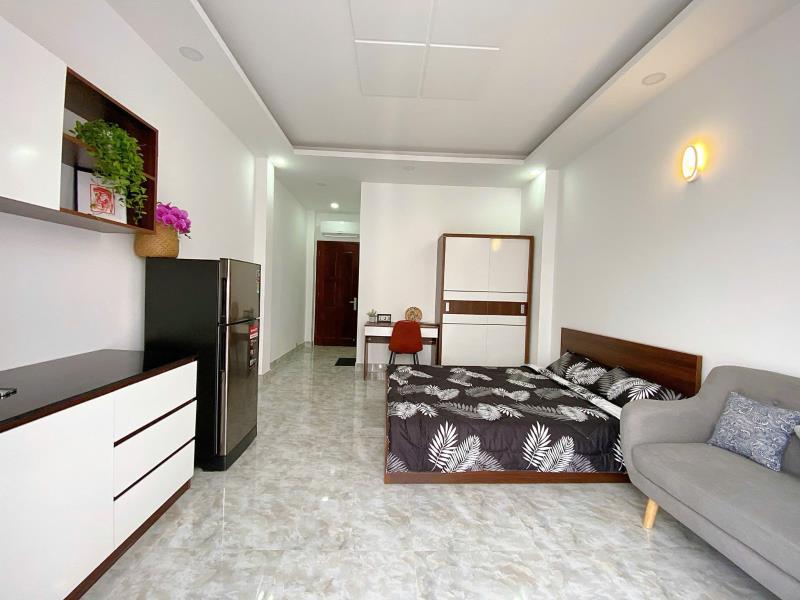 Studio rộng rãi - ban công, full nội thất - gần phạm văn dồng, lê quang định - Ảnh 2
