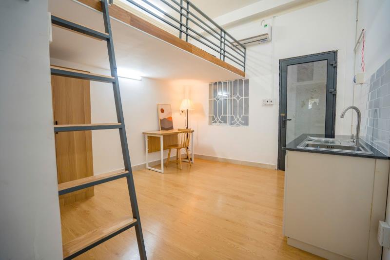 Cho thuê phòng trọ sinh viên đa kao, quận 1 – duplex full nội thất, máy giặt riêng