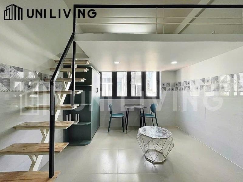 Cho thuê căn hộ có gác bình thạnh cửa sổ thoáng, full nội thất gần ngã tư hàng xanh, uef, hutech