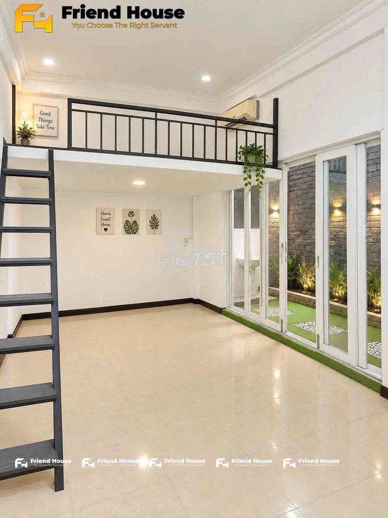 Cho thuê phòng trọ sẵn máy lạnh, sân vườn thoáng mát( phòng to hơn hin