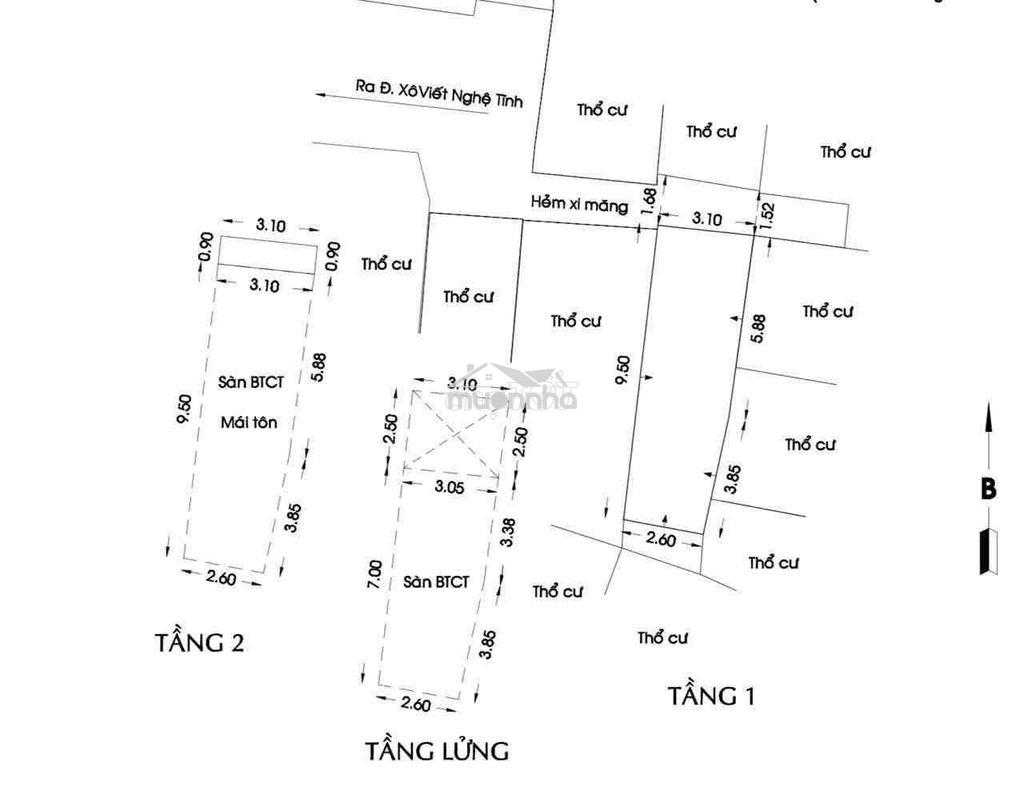 Bán nhà 378/18 xô viết nghệ tĩnh, bạch đằng, ngã tư hàng xanh - Ảnh 2
