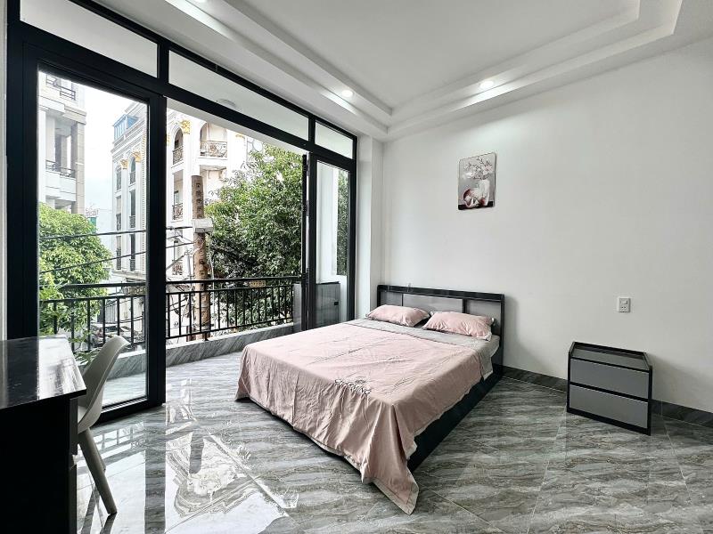 Cho thuê căn hộ 40m², ban công lớn cây xanh, máy giặt riêng,  gần uef, uth, ftu2 & q1 – lê quang định, bình thạnh - Ảnh 4
