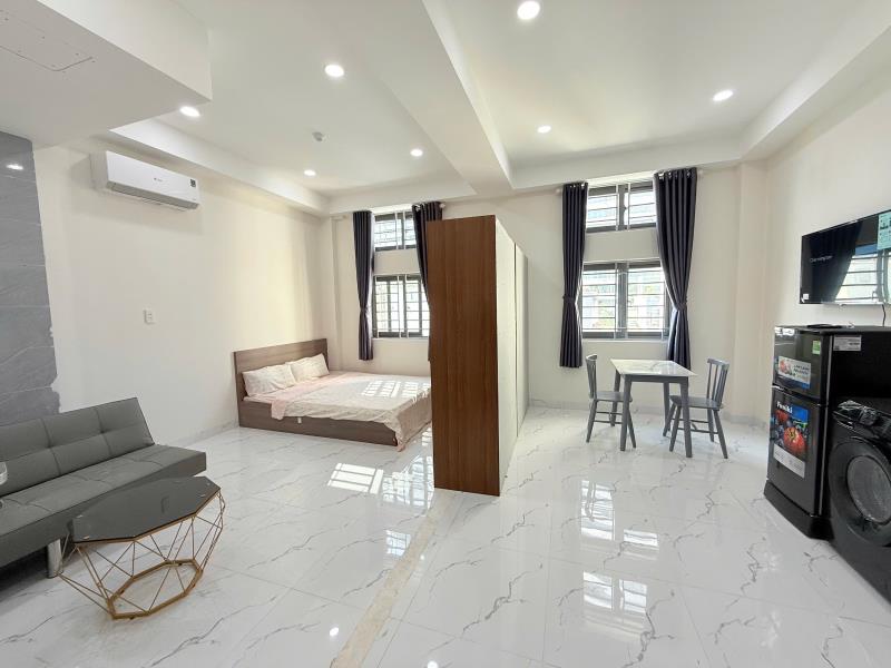 Cho thuê căn hộ cửa sổ trời sáng thoáng rộng 45m2 full nột thất ngay ngã tư hàng xanh xô viết nghệ tĩnh bình thạnh - Ảnh 3